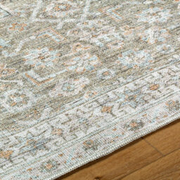 Livabliss Becki Owens Darling-Washable Brown Green Traditional Vintage Boho Living Dining Rug 200 X 275 Cm Easy Care, Non Shedding - thumbnail 3