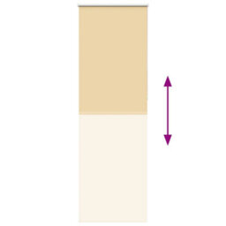 Berkfield Roller Blind Blackout Beige 75X210 Cm Fabric Width 70.7 Cm Polyester - thumbnail 5