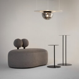 Luminosa Lighting Luminosa Glassy Modern Globe Ceiling Light Black 1Xe27 Smoky Shade - thumbnail 3