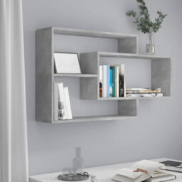 Berkfield Wall Shelf Concrete Grey 104X20X58.5 Cm Engineered Wood - thumbnail 1
