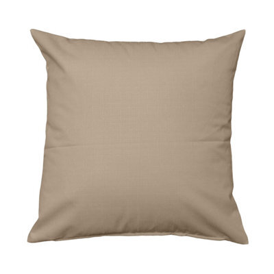 Homescapes Latte Linen Look Cushion Cover - 45 X 45 Cm