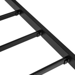 Wyld And Coco Luxe Canopy Bed Black Metal 180 X 200 Cm With Upholstered Headboard - thumbnail 8