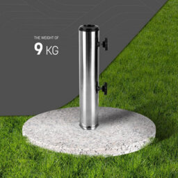 Keplin Parasol Base Stand 9Kg  Heavy Duty Granite Patio Umbrella Holder For Garden, Outdoor Furniture, Canopy, Gazebo - thumbnail 2