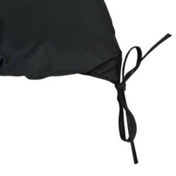 Outsunny 2 Seater Garden Bench Cushion Outdoor Seat Pad With Ties Black - thumbnail 9