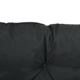 Outsunny 2 Seater Garden Bench Cushion Outdoor Seat Pad With Ties Black - thumbnail 8