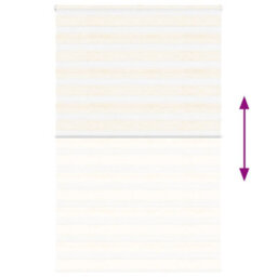Berkfield Zebra Blind Marble Beige 140X230 Cm Fabric Width 135.9 Cm Polyester - thumbnail 5
