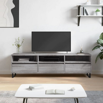 Berkfield Tv Cabinet Grey Sonoma 150X30X44.5 Cm Engineered Wood - image 1