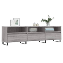 Berkfield Tv Cabinet Grey Sonoma 150X30X44.5 Cm Engineered Wood - thumbnail 3