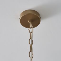 Inlight Kuip Satin Gold Brass Effect Led Pendant Ceiling Light, (Dia)400mm - thumbnail 4