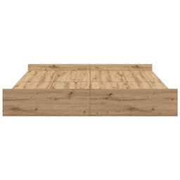 Berkfield Storage Bed Frame Artisan Oak 180 X 200 Cm Engineered Wood - thumbnail 6