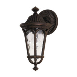 Elstead Lighting Regent Court 1 Light Small Wall Lantern - Walnut - thumbnail 1