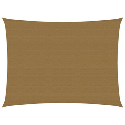 Berkfield Sunshade Sail 160 G/m2 Taupe 3X4 M Hdpe - image 1
