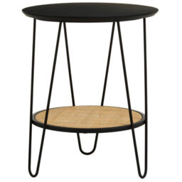 Orsina Side Table With Hairpin Legs, Stylish Design Lounge Table, Minimalist Hallway Table With Metal Hairpin Legs