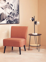 Orsina Side Table With Hairpin Legs, Stylish Design Lounge Table, Minimalist Hallway Table With Metal Hairpin Legs - thumbnail 7
