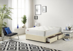 Somnior Beds Somnior Linen Beige Memory Foam Divan Bed With Mattress And 4 Drawers - Double - thumbnail 3