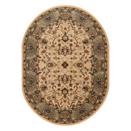 RugsX Wool Carpet Omega Oval Orda Flowers Jasmine 2 Green 170X235 Cm - thumbnail 2