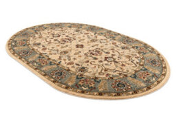 RugsX Wool Carpet Omega Oval Orda Flowers Jasmine 2 Green 170X235 Cm - thumbnail 1
