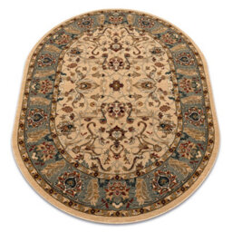 RugsX Wool Carpet Omega Oval Orda Flowers Jasmine 2 Green 170X235 Cm - thumbnail 4