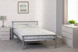 Seconique Orion 4Ft Small Double 120Cm Bed Frame In Metal With Metal Base - thumbnail 3