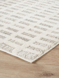 Mabel Modern Contemporary Living Room Area Rug - Abstract Seamless Geometric Design Stone-Grid 120X170 Cm - thumbnail 4