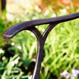 Lazy Susan Catherine Antique Bronze 6 Seater Metal Garden Furniture Set - thumbnail 8
