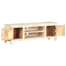 Berkfield Tv Cabinet 120X30X40 Cm Rough Acacia Wood - thumbnail 2