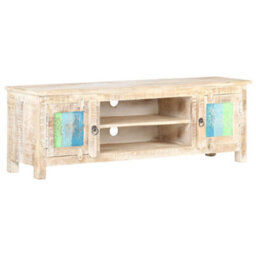 Berkfield Tv Cabinet 120X30X40 Cm Rough Acacia Wood - thumbnail 1