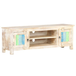 Berkfield Tv Cabinet 120X30X40 Cm Rough Acacia Wood - thumbnail 9