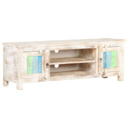 Berkfield Tv Cabinet 120X30X40 Cm Rough Acacia Wood - thumbnail 8