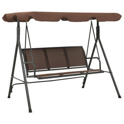 Walplus Garden Swing Bench With Canopy Coffee - image 1