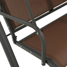 Walplus Garden Swing Bench With Canopy Coffee - thumbnail 5