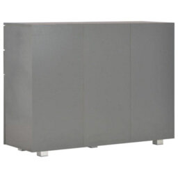 Berkfield Elegant Sideboard High Gloss Grey 107X35X80.5 Cm - thumbnail 5