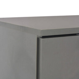 Berkfield Elegant Sideboard High Gloss Grey 107X35X80.5 Cm - thumbnail 6