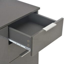 Berkfield Elegant Sideboard High Gloss Grey 107X35X80.5 Cm - thumbnail 7