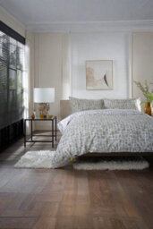 The Lyndon Company Tulle 100% Cotton Natural Duvet Cover Set Extra Soft Stone-Effect Bedding With Piped Edge - thumbnail 2