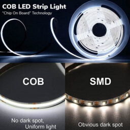 Ener-J 5 Meters, 12V Cob Led Strip Lights 6000K Ip20 - thumbnail 3