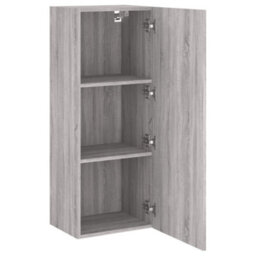 Berkfield Tv Wall Cabinet Grey Sonoma 40.5X30X102 Cm Engineered Wood - thumbnail 6