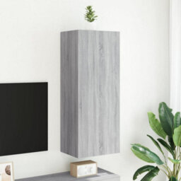 Berkfield Tv Wall Cabinet Grey Sonoma 40.5X30X102 Cm Engineered Wood - thumbnail 3