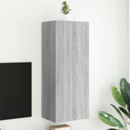 Berkfield Tv Wall Cabinet Grey Sonoma 40.5X30X102 Cm Engineered Wood - thumbnail 1