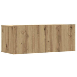 Berkfield 8 Piece Tv Cabinet Set Wall-Mounted Artisan Oak Engineered Wood - thumbnail 4