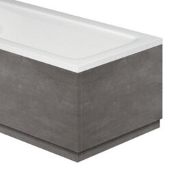 Plum&clay Nebula Concrete Effect End Bath Panel Adjustable Height (W)800mm - thumbnail 3