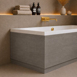 Plum&clay Nebula Concrete Effect End Bath Panel Adjustable Height (W)800mm - thumbnail 1