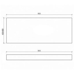Plum&clay Nebula Concrete Effect End Bath Panel Adjustable Height (W)800mm - thumbnail 7