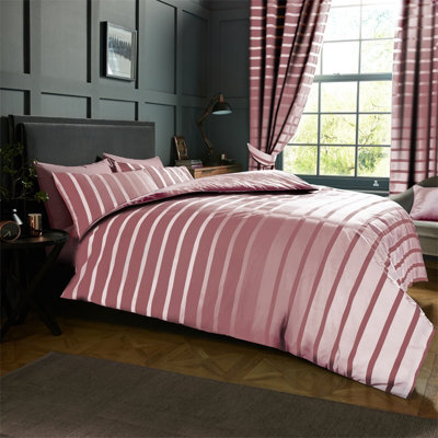 Gc Gaveno Cavailia Striped Duvet Cover Bedding Set Blush Pink King 3Pc Linen Bedding Set - image 1