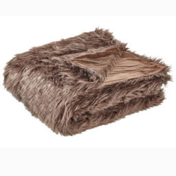 Beliani Bedspread Delice 200 X 220 Cm Brown - thumbnail 1