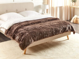 Beliani Bedspread Delice 200 X 220 Cm Brown - thumbnail 2