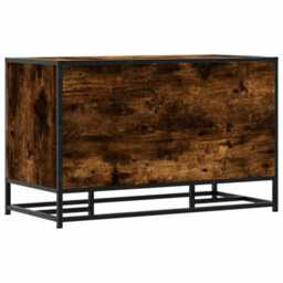 Walplus Shoe Bench Smoked Oak 84X40X53.5 Cm Engineered Wood And Metal - thumbnail 6
