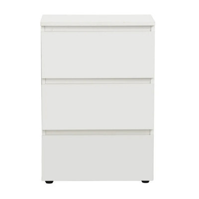 3 Drawer High Gloss Chest Of Drawers Modern Bedroom Storage Cabinet Unit - image 1