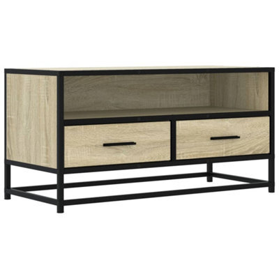 Berkfield Industrial Tv Cabinet Sonoma Oak 80X34.5X40 Cm Engineered Wood And Metal - image 1