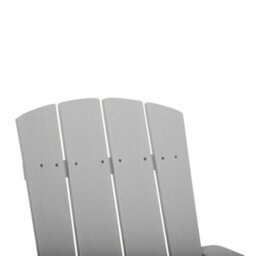 Beliani Garden Chair Light Grey Faux Wood Weather-Resistant Modern Outdoor Seating, 31Kg - thumbnail 6
